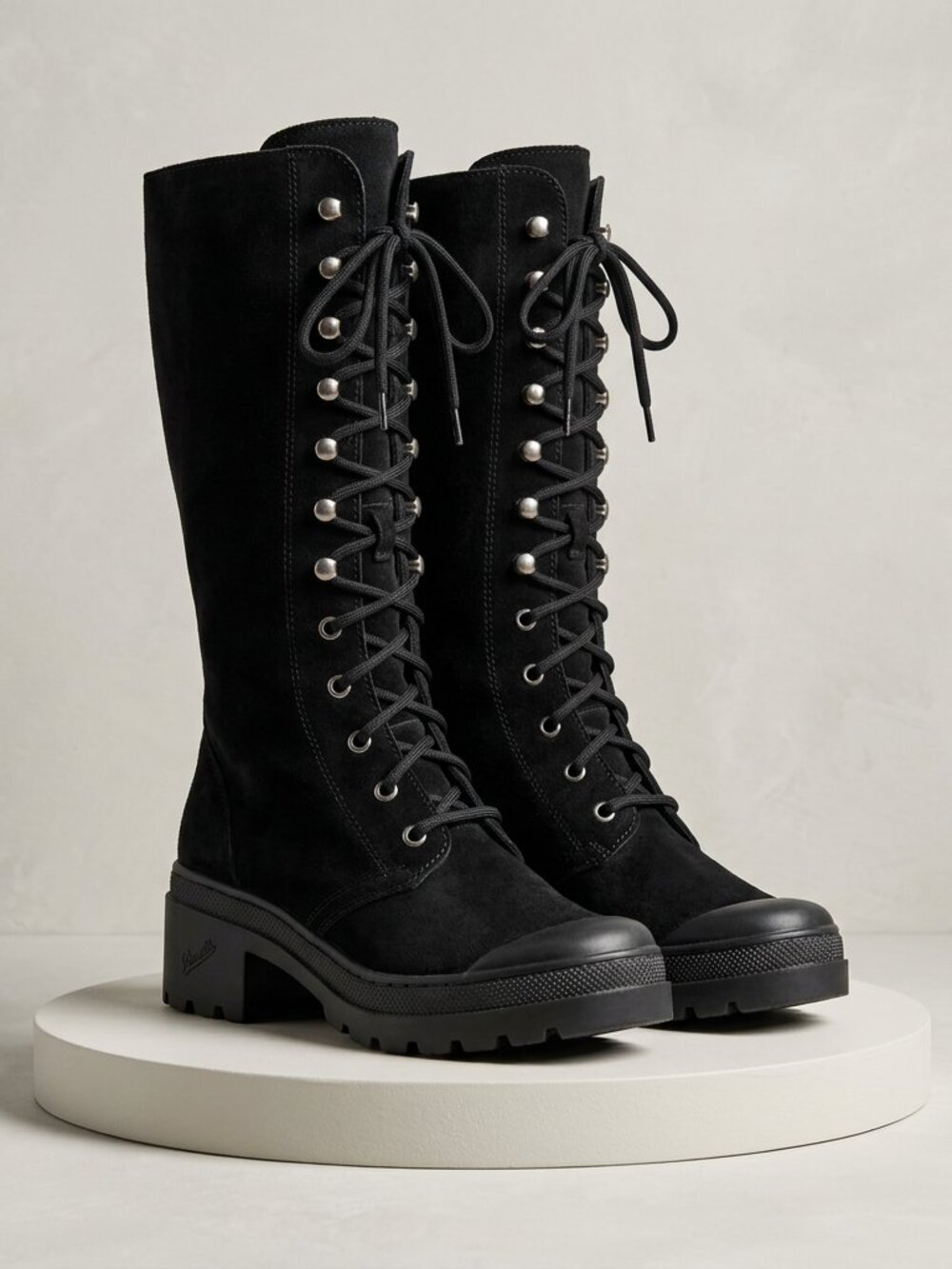Italian Suede Palladium Pampa style Countryside Tall Riding Boot WhimsyGoth 38